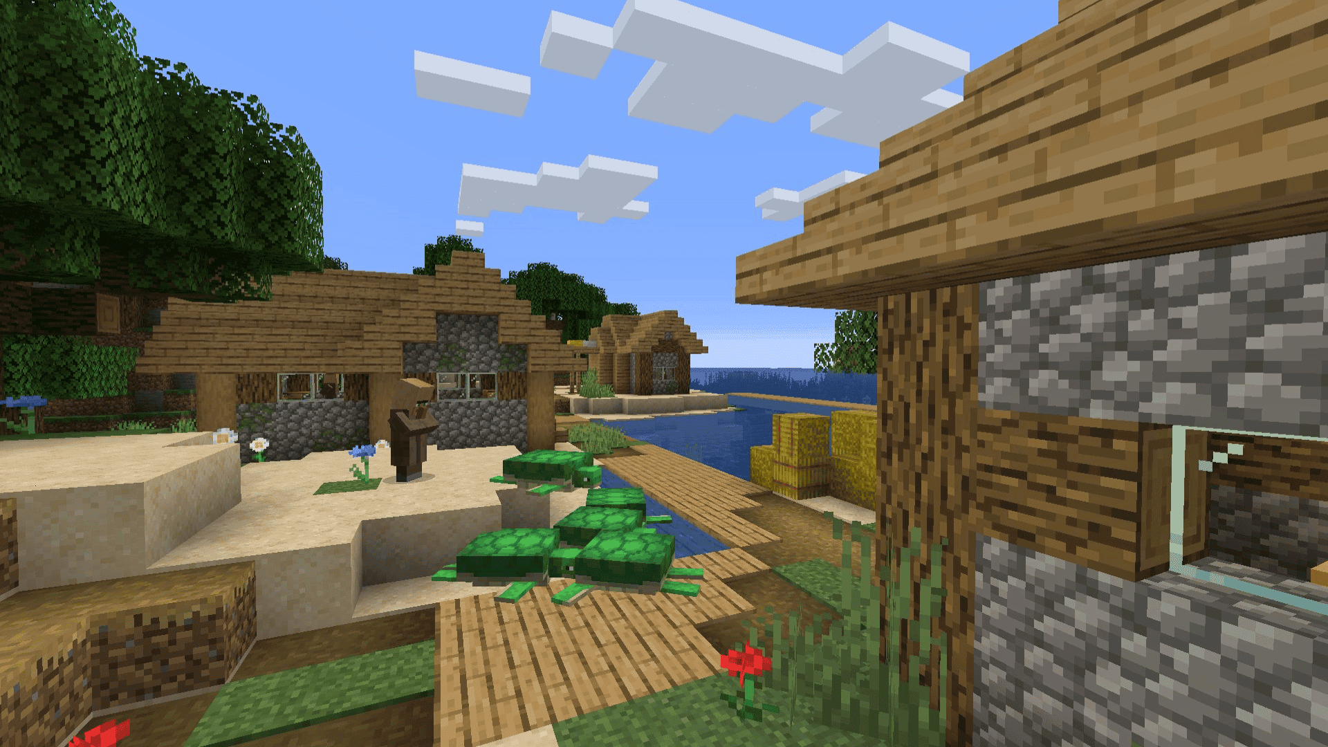 Como achar uma vila no Minecraft